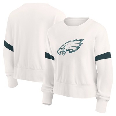 New Era / Women's Philadelphia Eagles Established V-Neck White T-Shirt