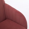 NicBex Office Chair Modern Height Adjustable Ergonomic Chair Computer Chair with 5 Casters and Golden Base for Office, Study, Bedroom, Rose Red - 3 of 4