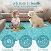 COZONY Scalloped Washable Rug, Non-Slip Low Pile Solid Carpet with Rubber Back for Living Room Bedroom Office - 2 of 4