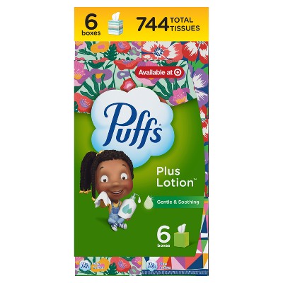 Puffs Plus Lotion Gentle & Soothing Facial Tissue