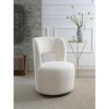 Swivel Barrel Chair with Soft Teddy Fabric - 4 of 4