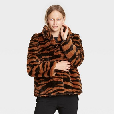 target womens faux fur jacket