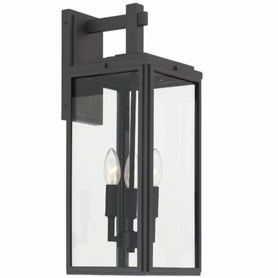 Crystorama Lighting Byron 3 - Light Sconce in  Matte Black