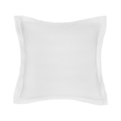 carol & frank 26 x 26 Keller White Euro Sham