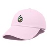 Dalix Fire Embroidered Lit Flame Dad Hat Cotton Baseball Cap Adjustable Mens - 4 of 4