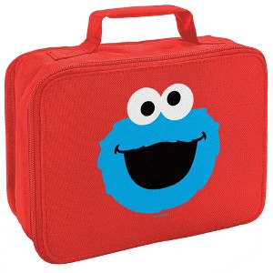 Sesame Street Cookie Monster Head Insulated Soft Sided Lunch Box - 1 of 4