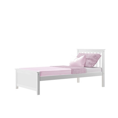 Max & Lily Modern Farmhouse Full Bed with Panel Headboard and Trundle, Driftwood
