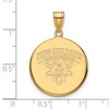 Black Bow Jewelry 10k Yellow Gold New Orleans Privateers NCAA Large Pendant - 2 of 3