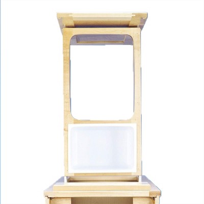 White Plastic Pull-Out Kitchen Waste Container, 22.25"