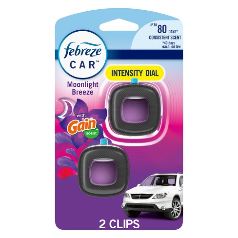 Febreze Car Air Freshener Vent Clip - Gain Moonlight Breeze - 0.13 fl oz - image 1 of 4