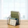 Spectrum Diversified Vintage Desktop Office File & Folder Organizer: Metal Utility Storage, Portable, Multicolored, 10.4" Height - 2 of 4
