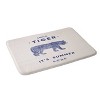 Florent Bodart Smile Tiger Memory Foam Bath Rug - Deny Designs: Microfiber, Machine Washable, Abstract Design - 2 of 4