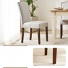 FONTOI Dining Chairs, Armless Dining Chairs, Upholstered Dining Chairs with Nailhead Trim and Wood Legs, Gary, 14.17"*36.61"*16.14" - 3 of 4
