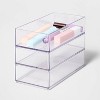 Large 12 x 8 x 2 Plastic Organizer Tray Clear - Brightroom™