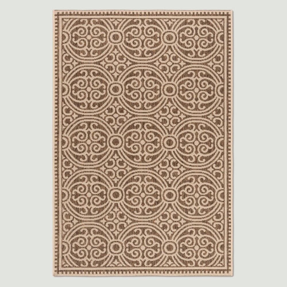 4'X6' Vita Outdoor Rug Cream/Beige - Safavieh