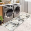 Modern Machine Washable Runner Rug 2x6 Non Slip Carpet Low Pile Marble Abstract Design Rug Ultra Soft Contemporary Rug for Hallway Entryway Kitchen - 2 of 4