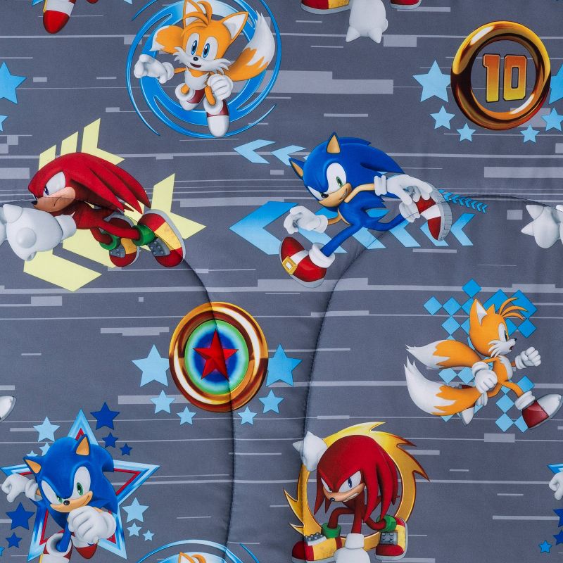Twin Sonic the Hedgehog Run Rings Around You Reversible Kids&#39; Comforter, 5 of 6