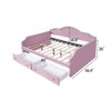 Twin/Full Size Upholstered Daybed with LED and 2 Drawers - ModernLuxe - 3 of 4
