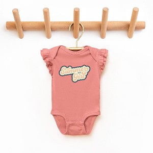 The Juniper Shop Summer Girl Retro Baby Flutter Sleeve Bodysuit - 1 of 2