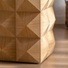 Sapphtopaz Modern Wood Coffee Table Natural Wood Grain Texture Small Coffee Table End Table Home Decor Side Table Center Table for Living Room - 3 of 4