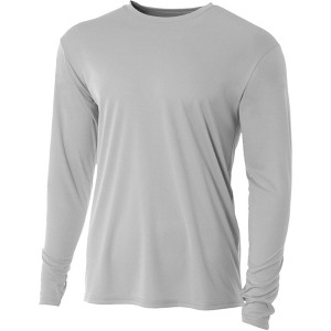 Hardcore mens long-sleeve UV sun protection T-shirt | Light weight loose fitting quick-dry rash guard water shirt for swimming - 1 of 4