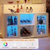 Nasitip Wine Bar Cabinet with Led Light, Wine Rack and Glass Holder, Buffet Sideboard for Living Room, Dining Room - 2 of 4