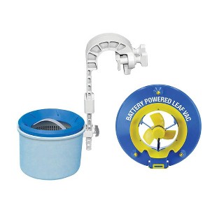 Pool Blaster Battery Powered Leaf Vacuum and Intex Wall Mount Automatic Skimmer - 1 of 4