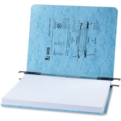 ACCO Hanging Report Cover 2" Capacity 11"x8-1/8" 5/PK Light Blue 35072