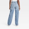 Women's Mid-Rise Tie-Waist Drawstring Baggy Jeans - Universal Thread™ - 2 of 4
