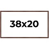PosterPalooza | Classic Modern Brown Picture Frame - UV Acrylic, Backing Board, Hanging Hardware Included - 2 of 4