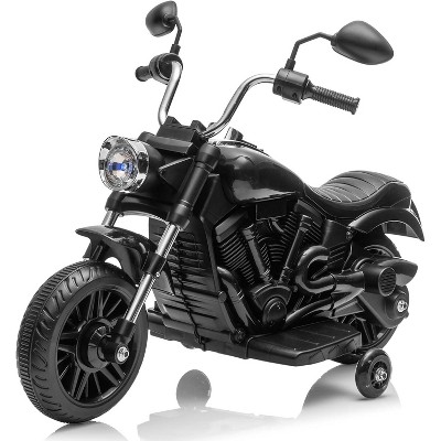 12V Kids Ride on Motorcycle,3-Wheel Kids Toddler Electric Motorcycle w/Training Wheels
