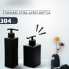 Bathroom Refillable Soap Dispenser,Stainless Steel Shower Gel Shampoo Lotion Hand Washing Detergent Bottle - 2 of 4