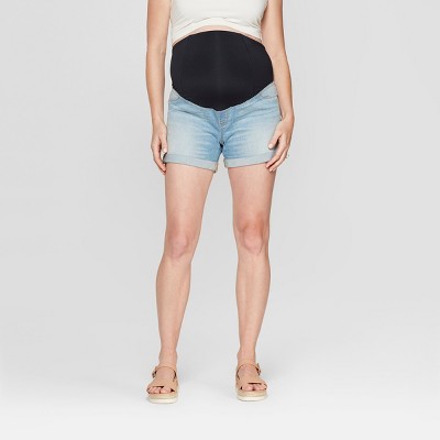 target maternity jean shorts