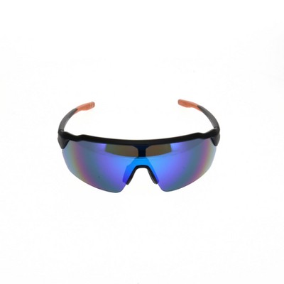 Men's Blade Rubberized Sport Sunglasses With Mirrored Lenses - All In  Motion™ Blue : Target