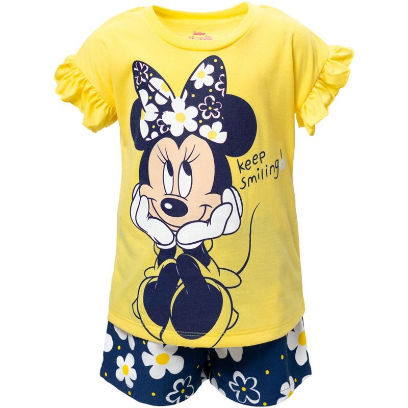 Disney Minnie Mouse T-Shirt and Shorts Outfit Set Infant to Little Kid, 5 of 8