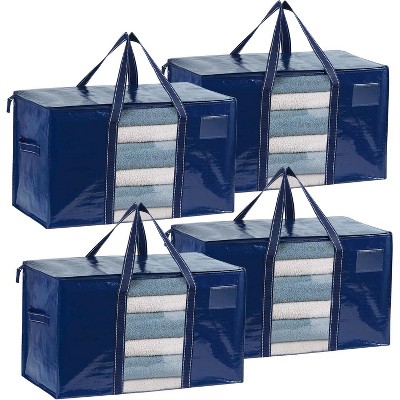 4/6/8 Pack Moving Bags, Moving Supplies, Moving Boxes, College Packing Storage Boxes Lids Alternative, Heavy Duty Totes