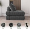 Folding Sofa Bed, Futon Sofa Bed, Floor Folding Couch for Living Room, Convertible Sleeper Chair with Pillow Foldable Mattress Back Support - 4 of 4