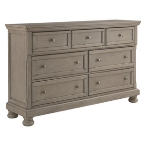 Lettner Dresser Light Gray - Signature Design by Ashley: Traditional 7-Drawer Storage - 1 of 4