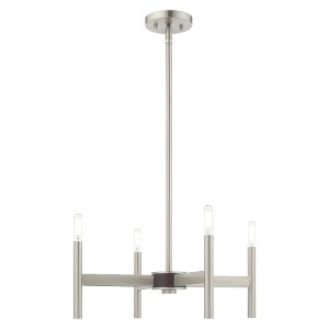 Livex Lighting Copenhagen 4 - Light Chandelier in  Brushed Nickel - 1 of 1