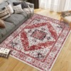 Coolmee Area Rugs for Living Room,Non-Slip Backing Washable Rugs,Vintage Large Area Rug，Stain Resistant Home Decor Rug Multi Color - 2 of 4