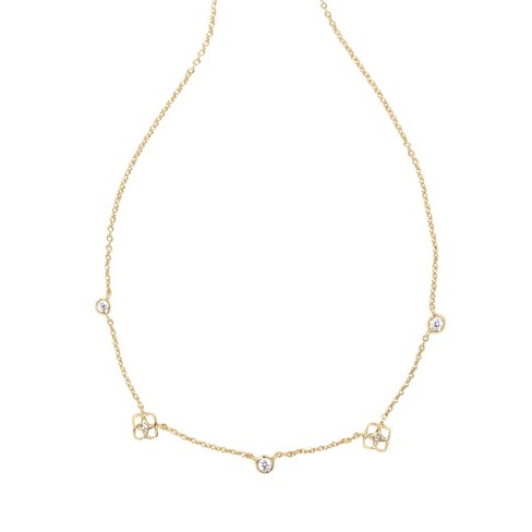 Louis Vuitton Flower Full Station Necklace - Brass Station