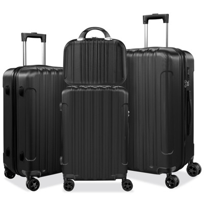 SUGIFT 4 Piece Hardshell Luggage Sets Checked Spinner  Lightweight Suitcase with TSA Lock