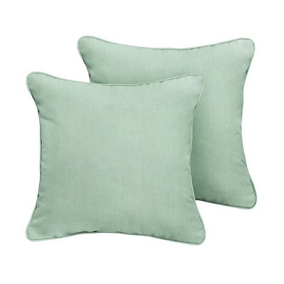 green outdoor pillows