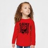 The Juniper Shop Retro Football Game Day Toddler Long Sleeve Tee - 2 of 3