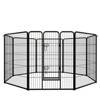 VisioGear 8 Panels Puppy Playpen, Foldable Dog Pen with Doors for Camping, Yard, Black, 30.94"*39.29"*0.59" - 4 of 4