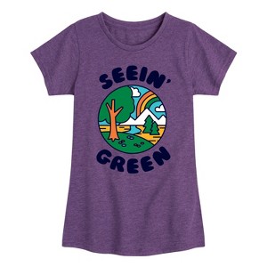Girls' - Instant Message - Earth Day Fitted Short Sleeve Graphic T-Shirt - 1 of 4