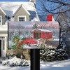 Briarwood Lane Winter Christmas Mailbox Cover  - Standard Size - Winter Covered Bridge Seasonal Magnetic For Christmas Mailbox Cover - 2 of 3