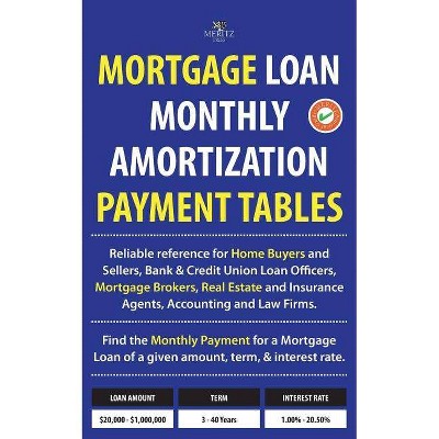 Mortgage Loan Monthly Amortization Payment Tables - by  Julian Meritz (Paperback)