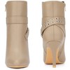 BLISSFUL STEP Pointed Toe with Buckle Dressy Stiletto Heel Ankle Boots for Women - 2 of 4