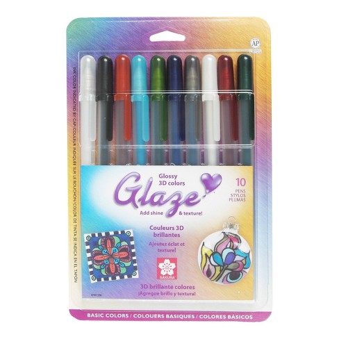 Sakura Gelly Roll 3-D Glaze Pen, Black - Box of 12
